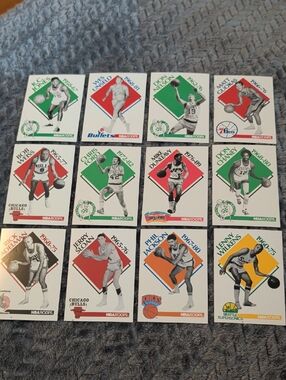 NBA Hoops 1990 Vintage Basketball Card Lot - Multi Color